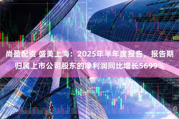 尚盈配资 盛美上海：2025年半年度报告，报告期归属上市公司股东的净利润同比增长5699%